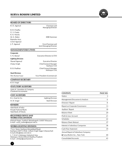Vorschaubild Surya Roshni Jahresbericht 2005-2006