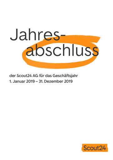 Thumbnail Scout24 (ImmoScout24) Financial Report 2019