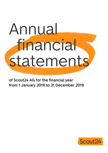 Thumbnail Scout24 (ImmoScout24) Financial Statement 2019