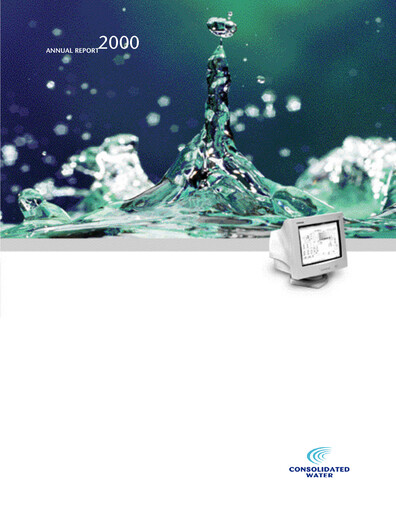 Thumbnail Consolidated Water Annual Report 2000