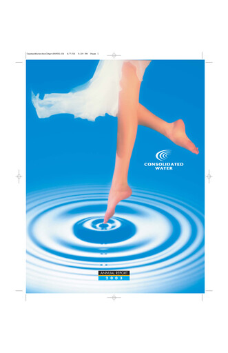 Thumbnail Consolidated Water Annual Report 2003