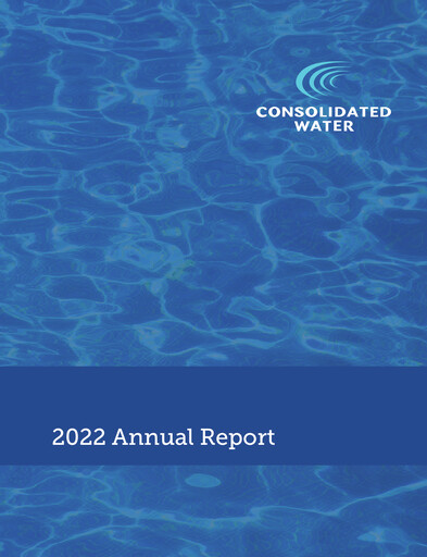 Thumbnail Consolidated Water Annual Report 2022