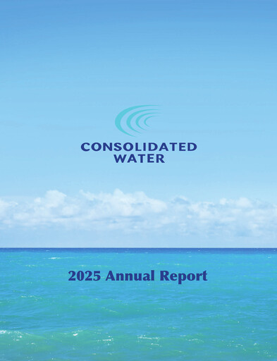 Vorschaubild Consolidated Water Jahresbericht 2025
