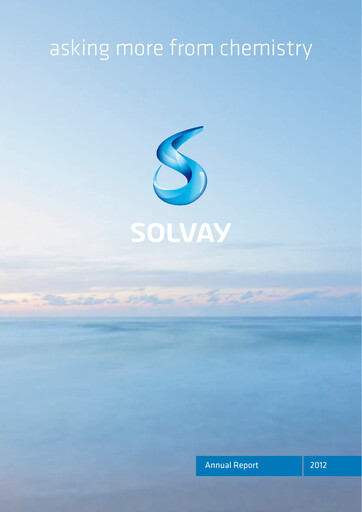 Thumbnail Solvay Annual Report 2012