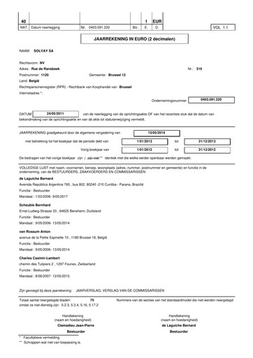 Vorschaubild Solvay Finanzmitteilung 2013