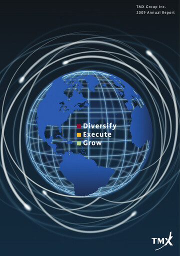 Thumbnail TMX Group
 Annual Report 2009