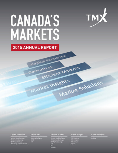 Thumbnail TMX Group
 Annual Report 2015