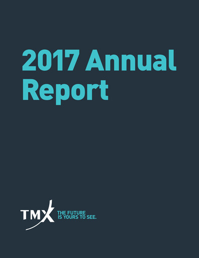 Thumbnail TMX Group
 Annual Report 2017