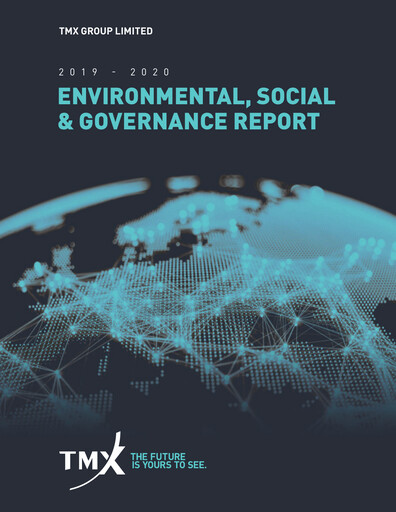 Thumbnail TMX Group
 ESG Report 2019-2020
