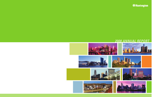 Thumbnail Huntington Bancshares
 Annual Report 2008