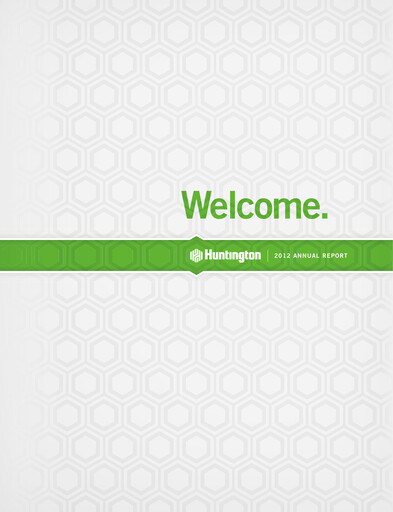 Thumbnail Huntington Bancshares
 Annual Report 2012