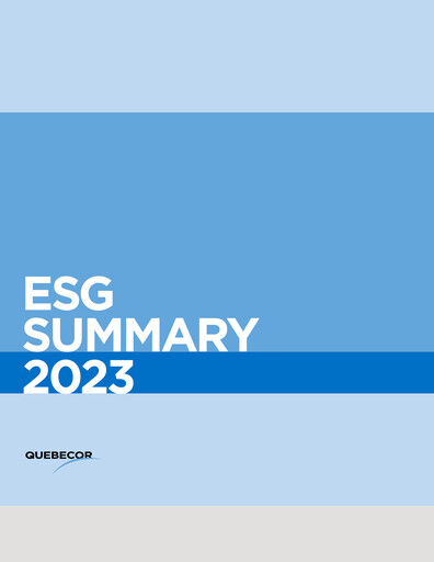 Thumbnail Quebecor ESG Report 2023