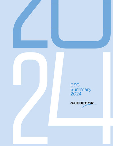 Thumbnail Quebecor ESG Report 2024