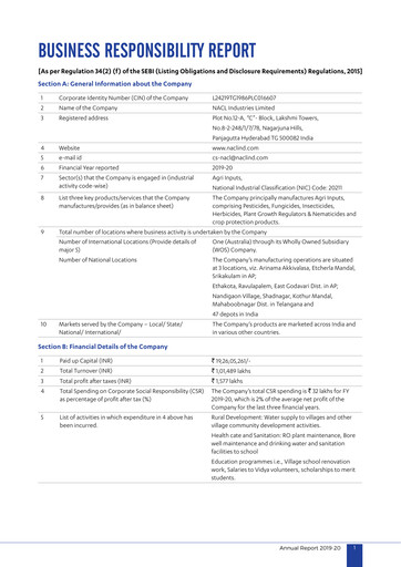 Vorschaubild NACL Industries
 ESG-Bericht 2019-2020