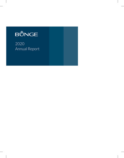 Thumbnail Bunge Global SA Annual Report 2020