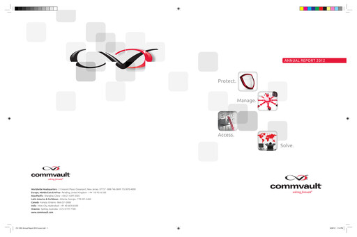 Miniature Commvault Rapport annuel 2011-2012