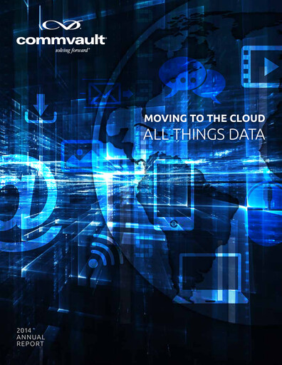 Miniature Commvault Rapport annuel 2013-2014