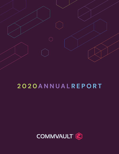 Miniature Commvault Rapport annuel 2019-2020