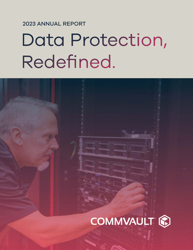 Miniature Commvault Rapport annuel 2022-2023