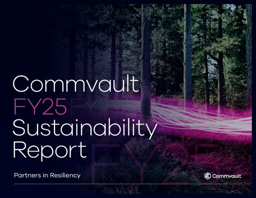 Miniature Commvault Rapport de durabilité 2024-2025