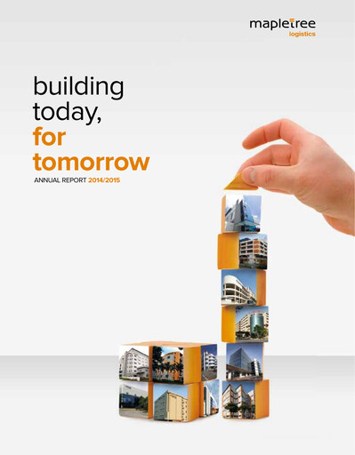 Thumbnail Mapletree Logistics Trust Annual Report 2014-2015