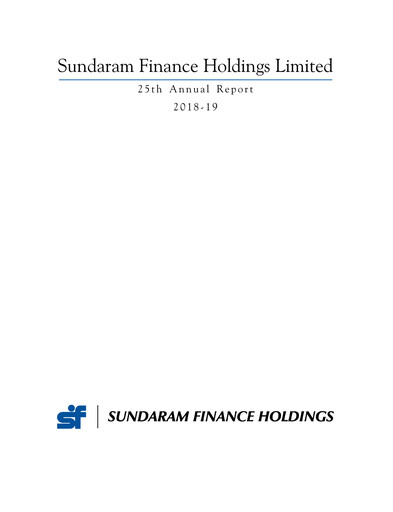 Thumbnail Sundaram Finance Annual Report 2018-2019