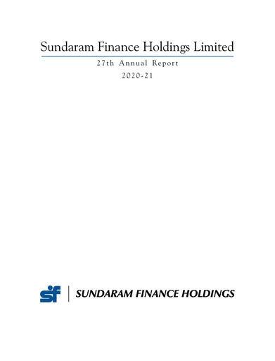 Thumbnail Sundaram Finance Annual Report 2020-2021