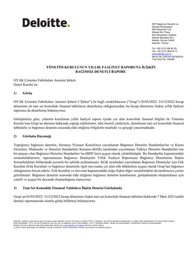 Thumbnail OYAK Çimento Annual Report 2022