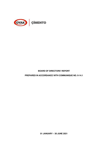 Thumbnail OYAK Çimento Half-year Report 2021