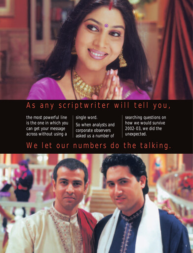 Miniature Balaji Telefilms
 Rapport annuel 2002-2003