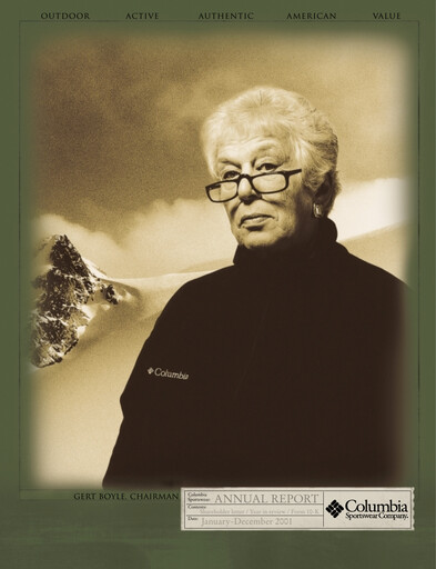 Vorschaubild Columbia Sportswear
 Jahresbericht 2001