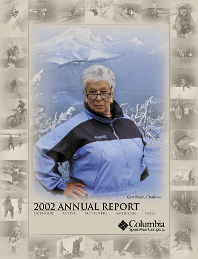 Vorschaubild Columbia Sportswear
 Jahresbericht 2002