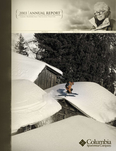Vorschaubild Columbia Sportswear
 Jahresbericht 2003