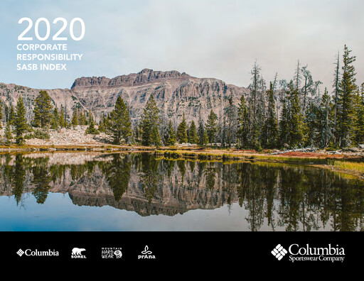 Vorschaubild Columbia Sportswear
 ESG-Bericht 2020