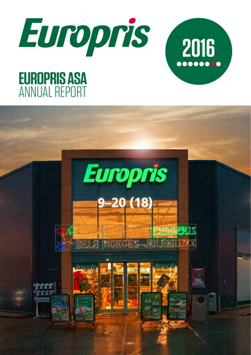 Thumbnail Europris Annual Report 2016