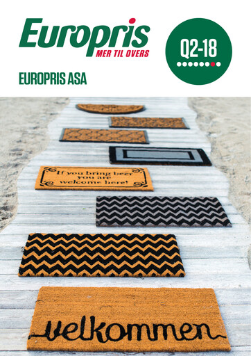 Thumbnail Europris Quarterly Report 2018-q2