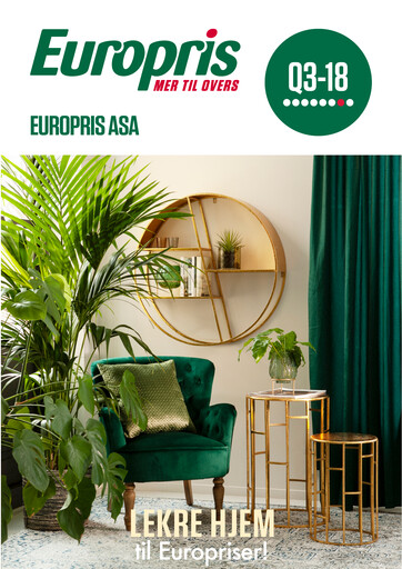 Thumbnail Europris Quarterly Report 2018-q3