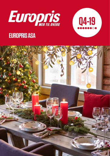 Thumbnail Europris Quarterly Report 2019-q4