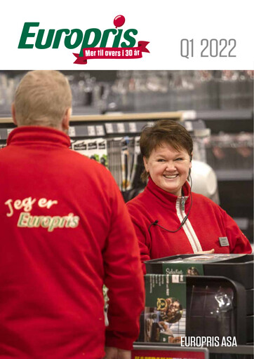 Thumbnail Europris Quarterly Report 2022-q1