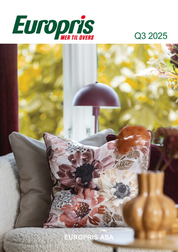 Thumbnail Europris Quarterly Report 2025-q3