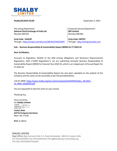Thumbnail Shalby
 ESG Report 2023-2024