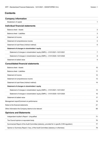 Thumbnail OdontoPrev Financial Statement 2021