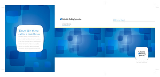 Thumbnail Columbia Banking System Annual Report 2008