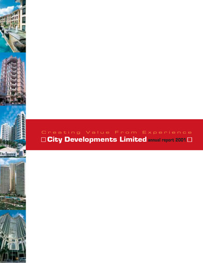 Thumbnail City Developments Annual Report 2001