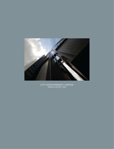 Thumbnail City Developments Annual Report 2009