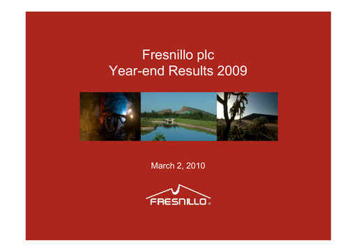 Thumbnail Fresnillo Financial Statement 2009