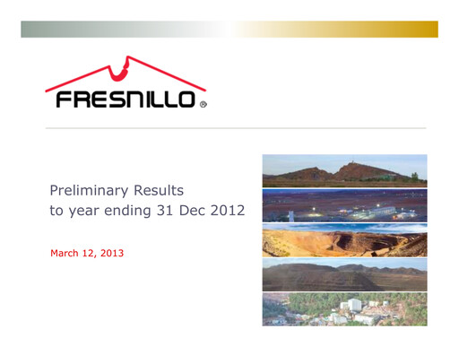 Thumbnail Fresnillo Financial Statement 2012