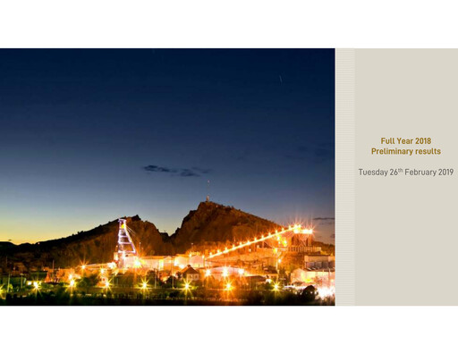 Thumbnail Fresnillo Financial Statement fy2018