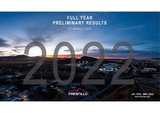 Thumbnail Fresnillo Financial Statement fy2022