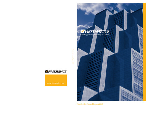Thumbnail Colliers International Annual Report 2007